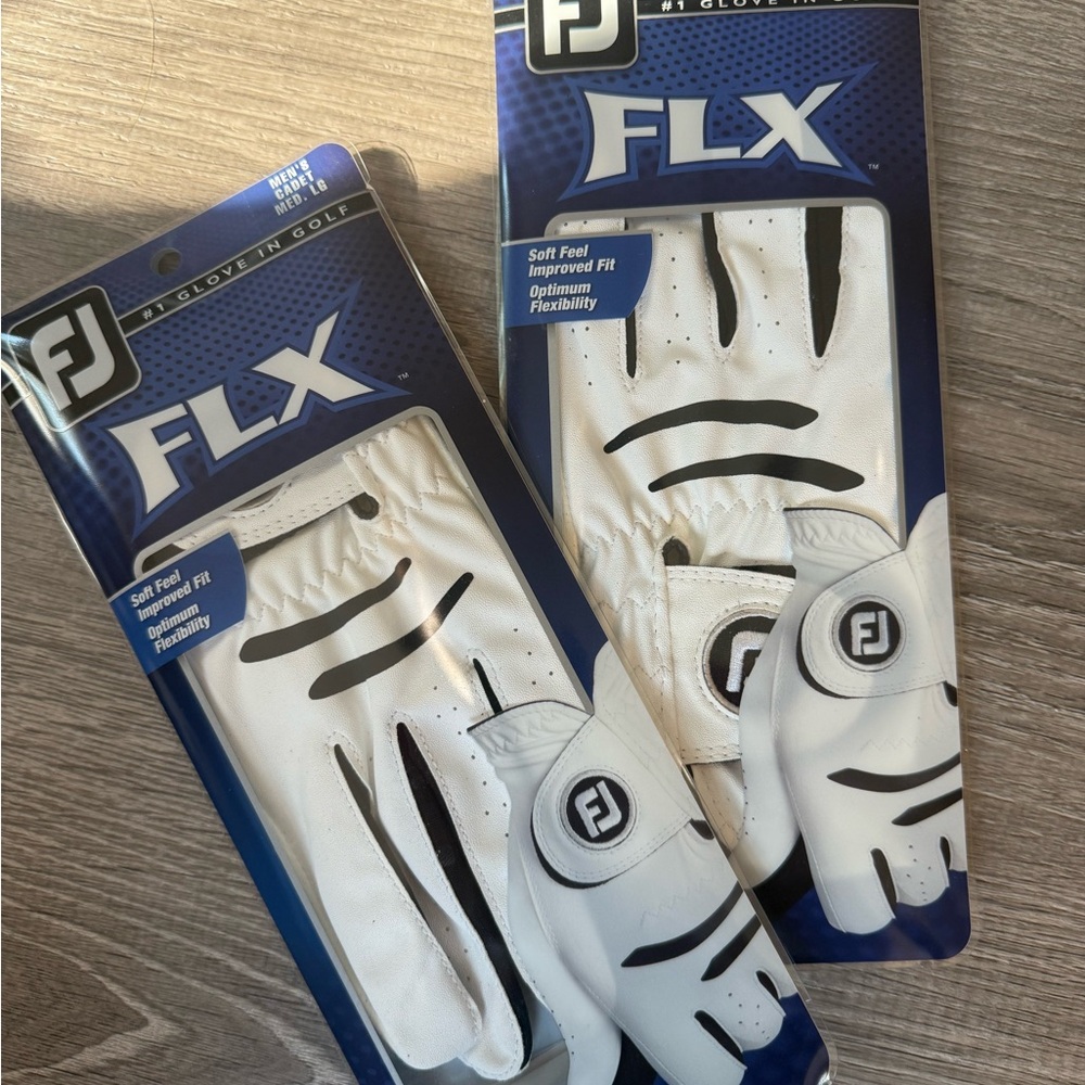Pair of FootJoy FJ FLX Cadet Men’s Left White Golf Gloves